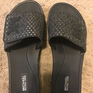 Michael Kors Black Slides